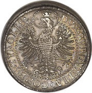 2 Thalers - Ferdinand Charles Hall, Austria, 1654 reverse image
