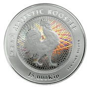 15 000 Kip Rooster; hologram, Laos, 2005 reverse image