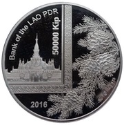 50 000 Kip Year of the Monkey obverse image