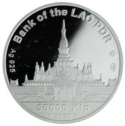 50 000 Kip Year of the Rat obverse image