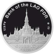 50 000 Kip Happy New Year obverse image