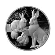50000 Kip Rabbit family, Laos, 2023 reverse image