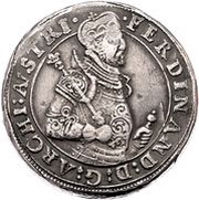 3 Thalers - Ferdinand II of Tyrol Hall obverse image