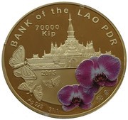 70 000 Kip Butterfly obverse image