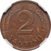 2 Santimi reverse image