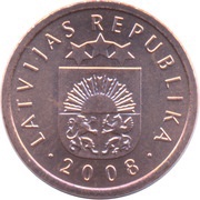 1 Santims obverse image
