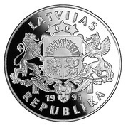 1 Lats For Freedom and Democracy obverse image