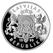 1 Lats Track Cycling obverse image