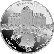 1 Lats Ventspils reverse image