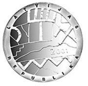 1 Lats Heaven obverse image