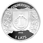 1 Lats Kuldiga obverse image