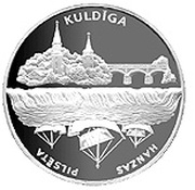 1 Lats Kuldiga reverse image