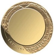 1 Lats Coin of Fortune obverse image