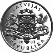 1 Lats Ant obverse image