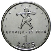 1 Lats Sprīdītis reverse image