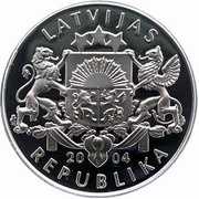 1 Lats FIFA World Cup 2006 obverse image