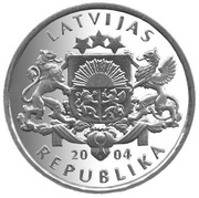 1 Lats Mushroom obverse image