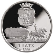 1 Lats Vidzeme obverse image