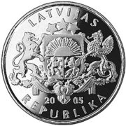 1 Lats Pretzel obverse image