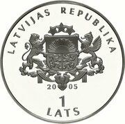 1 Lats Ice Hockey World Championship obverse image