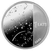 1 Lats Krisjanis Barons obverse image