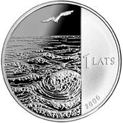 1 Lats Krisjanis Valdemars obverse image
