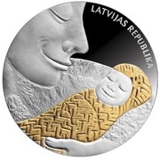 1 Lats Coin of Life obverse image