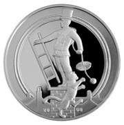 1 Lats Lucky coin reverse image