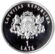 1 Lats The Piglet obverse image