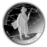 1 Lats The Times of the Land-Surveyors obverse image