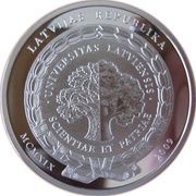 1 Lats University of Latvia obverse image