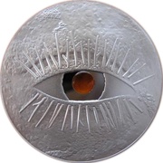 1 Lats Amber Coin reverse image
