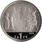 1 Lats The Latvian ABC Book obverse image