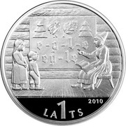 1 Lats The Latvian ABC Book obverse image