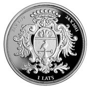 1 Lats Rundale Palace obverse image