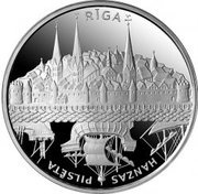 1 Lats Riga reverse image