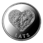 1 Lats Gingerbread heart reverse image