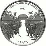 1 Lats Riga Zoo obverse image