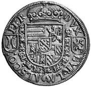 ¼ Thaler - Ferdinand II of Tyrol, Austria, 1584-1595 reverse image
