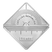 1 Lats Riga Technical University obverse image