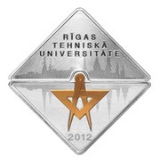 1 Lats Riga Technical University reverse image