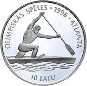 10 Latu Games of 1996, Latvia, 1994 reverse image