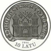 10 Latu 15th Century Riga obverse image