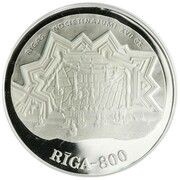 10 Latu 17th Century Riga, Latvia, 1997 reverse image