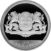 10 Latu 20th Century Riga obverse image