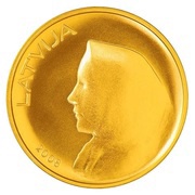 20 Lati Coin of Latvia obverse image