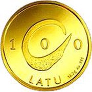 100 Latu reverse image