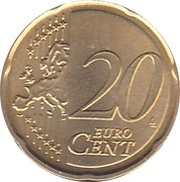 20 Euro Cents, Latvia, 2014-2022 reverse image