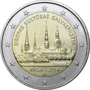 2 Euros Riga – 2014 obverse image