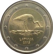 2 Euros Black Stork obverse image